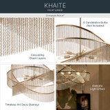 Kichler - 52824CPZ - Six Light Chandelier - Khaite - Champagne Bronze