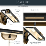 Kichler - 52820BK - LED Picture Light - Caillier - Black
