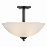 Kichler - 43641BK - Two Light Pendant/Semi Flush - Jolie - Black