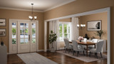 Kichler - 43638BK - Five Light Chandelier - Jolie - Black