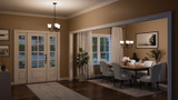 Kichler - 43638BK - Five Light Chandelier - Jolie - Black