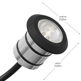Kichler - 16140BKB30 - LED Mini All-Purpose - Landscape Led - Black Brass