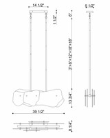 Eurofase - 50462-018 - LED Linear Chandelier - Grotto - Polished Nickel