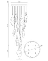 Eurofase - 50102-020 - LED Chandelier - Jateo - Gold