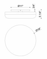 Eurofase - 49831-016 - LED Flush Mount - Harwel - Harlow Bronze