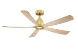 Fanimation - FPD5534BSN - 52" Ceiling Fan - Kute5 52 - Brushed Satin Brass