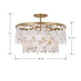 Metropolitan - N1835-870 - Five Light Semi-Flush Mount - Nova Mara - Painted Legacy Brass