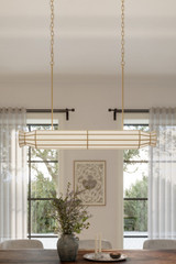 Metropolitan - N5626-732 - Six Light Linear Chandelier - Jaxen - Legacy Brass