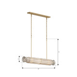 Metropolitan - N5626-732 - Six Light Linear Chandelier - Jaxen - Legacy Brass