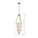 Metropolitan - N5625-732 - Five Light Pendant - Jaxen - Legacy Brass