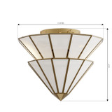 Metropolitan - N5624-732 - Three Light Semi-Flush Mount - Jaxen - Legacy Brass