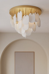 Metropolitan - N3675-732 - Five Light Flush Mount - Velisse - Legacy Brass