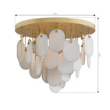 Metropolitan - N3675-732 - Five Light Flush Mount - Velisse - Legacy Brass