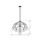 Metropolitan - N3508-860 - 13 Light Chandelier - Lenora - Dark Bronze
