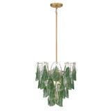Metropolitan - N3475-G-732 - Five Light Pendant - Verla Crest - Legacy Brass