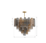 Metropolitan - N3149-MX-732 - 15 Light Pendant - Torvento - Legacy Brass