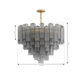 Metropolitan - N3149-GS-732 - 15 Light Pendant - Torvento - Legacy Brass