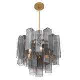 Metropolitan - N3146-GS-732 - Six Light Pendant - Torvento - Legacy Brass