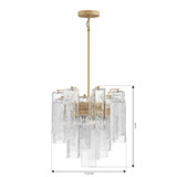 Metropolitan - N3146-732 - Six Light Pendant - Torvento - Legacy Brass