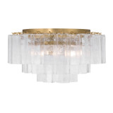 Metropolitan - N3145-732 - Seven Light Flush Mount - Torvento - Legacy Brass