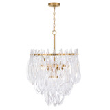 Metropolitan - N3126-732 - Six Light Pendant - Glassara - Legacy Brass