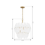 Metropolitan - N2246-732 - Six Light Pendant - Marclaire - Legacy Brass