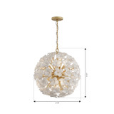 Metropolitan - N2227-732 - Eight Light Pendant - Bloome - Legacy Brass