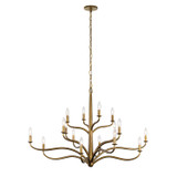 Metropolitan - N3319-891 - 16 Light Chandelier - Dorianne - Textured Dusken Brass