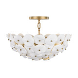 Metropolitan - N1823-732 - Three Light Semi-Flush Mount - Coastlyn - Legacy Brass