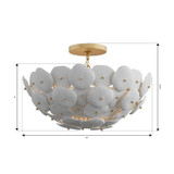 Metropolitan - N1823-732 - Three Light Semi-Flush Mount - Coastlyn - Legacy Brass