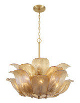 Metropolitan - N2215-A-732 - Ten Light Pendant - Orchid - Legacy Brass