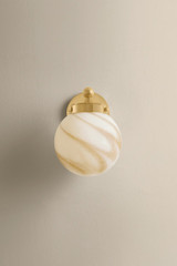Mitzi - H989101-AGB - One Light Wall Sconce - Ambra - Aged Brass
