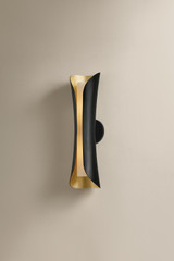 Mitzi - H315102L-GL/BK - Two Light Wall Sconce - Josie - Gold Leaf