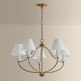 Mitzi - H1197805-PBR - Five Light Chandelier - Brinlea - Patina Brass