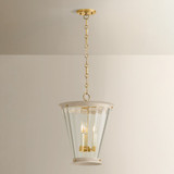 Mitzi - H1136703-AGB/SBQ - Three Light Lantern - Lucretia - Aged Brass