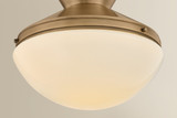 Mitzi - H1110601-PBR - One Light Semi Flush Mount - Esther - Patina Brass