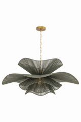 Mitzi - H1084701L-PBR - One Light Chandelier - Amanda - Patina Brass