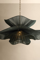 Mitzi - H1084701L-PBR - One Light Chandelier - Amanda - Patina Brass