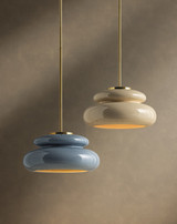Mitzi - H1145701-AGB/CCC - One Light Pendant - Pia - Aged Brass