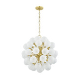 Mitzi - H1087806-AGB - Six Light Chandelier - Antoneta - Aged Brass
