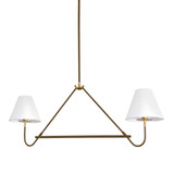 Mitzi - H984902-AGB/BRZ - Two Light Linear Pendant - Polly - Aged Brass