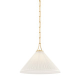 Mitzi - H1076701S-AGB - One Light Pendant - Merida - Aged Brass