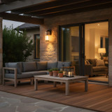 Generation Lighting - GLO1071TXB - One Light Outdoor Wall Lantern - Ronde - Textured Black