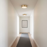 Generation Lighting - GLF1032SB - Flush Mount - Albee - Satin Brass