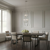 Generation Lighting - GLC1329BS - Nine Light Chandelier - Loretto - Brushed Nickel