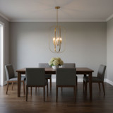 Generation Lighting - GLC1316SB - Six Light Chandelier - Loretto - Satin Brass
