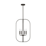 Generation Lighting - GLC1316MBK - Six Light Chandelier - Loretto - Midnight Black