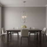 Generation Lighting - GLC1316BS - Six Light Chandelier - Loretto - Brushed Nickel