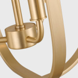 Generation Lighting - GLC1293SB - Three Light Chandelier - Loretto - Satin Brass