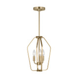 Generation Lighting - GLC1283SB - Three Light Chandelier - Kennan - Satin Brass